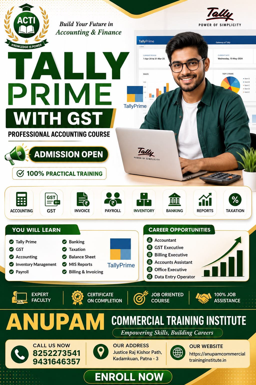 Certificate in Computer Accountancy (CCA - Tally)